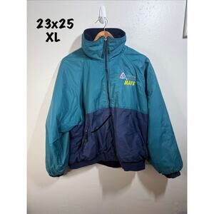XL 80s auto auction puffer jacket